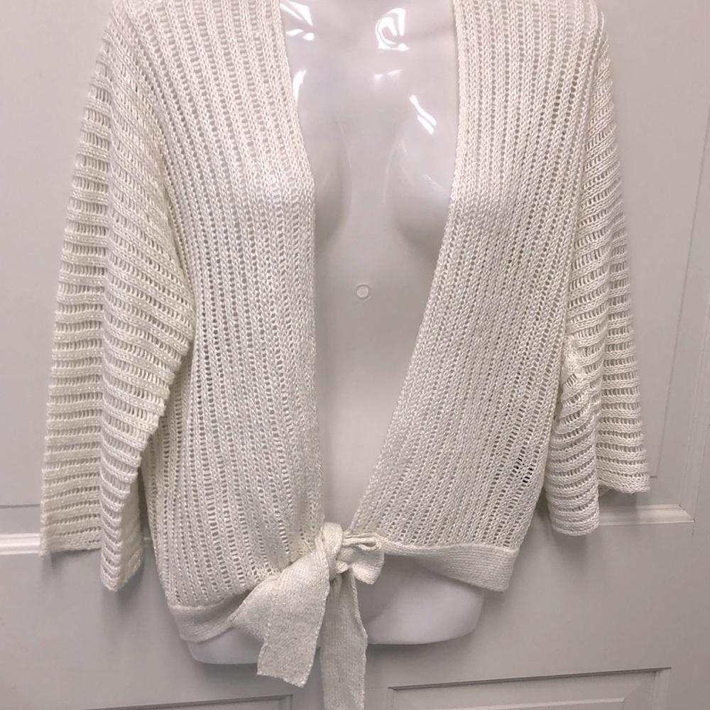 The Limited sweater top with tie at end